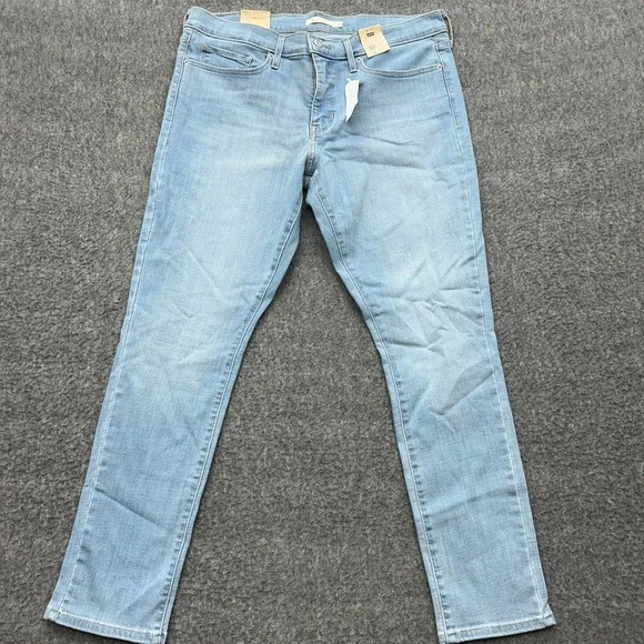 Levi's 311 Shaping Skinny Jeans Womens Size 33x30 16 Short Blue Light Wash - Picture 2 of 13